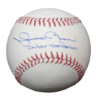 Mariano Rivera "Enter Sandman" Single Signed Baseball